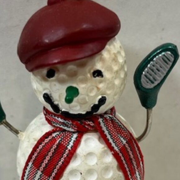 VTG 1992 Hallmark Keepsake Ornament Golf's a Ball Snowman Golf Ball Ornament - Picture 5 of 11